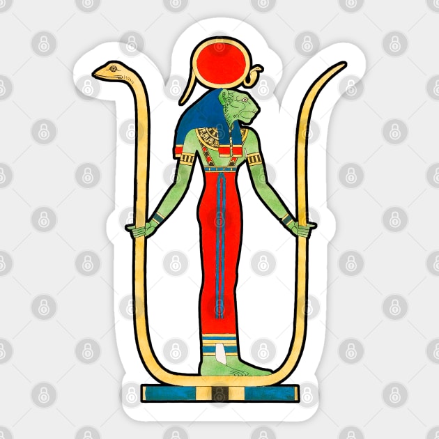 Deities of egypt, Osiris, Isis and mythology, pharaohs and pyramids Sticker by Marccelus